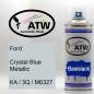 Preview: Ford, Crystal Blue Metallic, KA / 3Q / M6327: 400ml Sprühdose, von ATW Autoteile West.